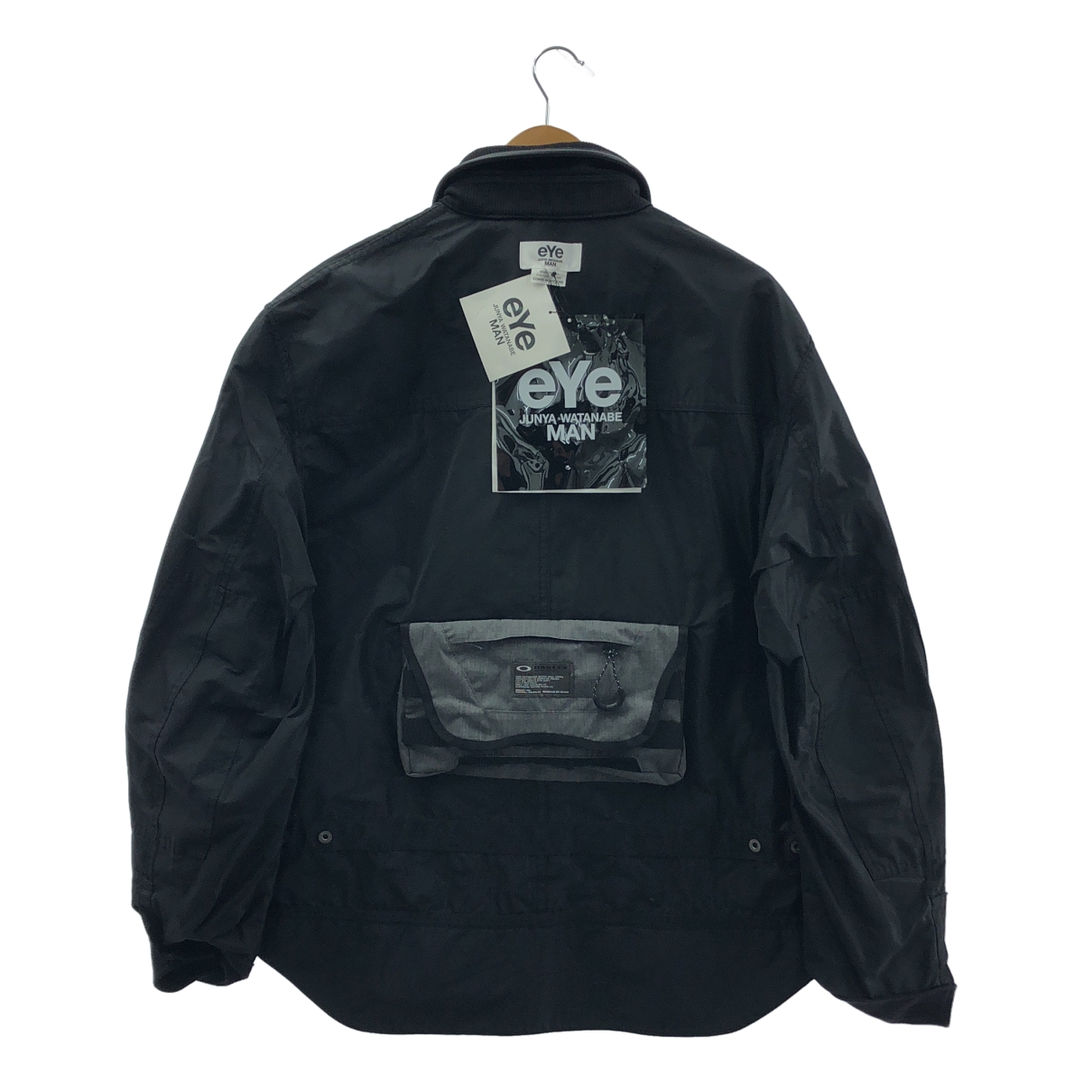 eye JUNYA WATANABE COMME des GARCONS MAN / アイジュンヤワタナベ マン × OKLEY / オークリー リバーシブル エステルツイル×綿エステル 異素材切替 ラミネートジャケット
