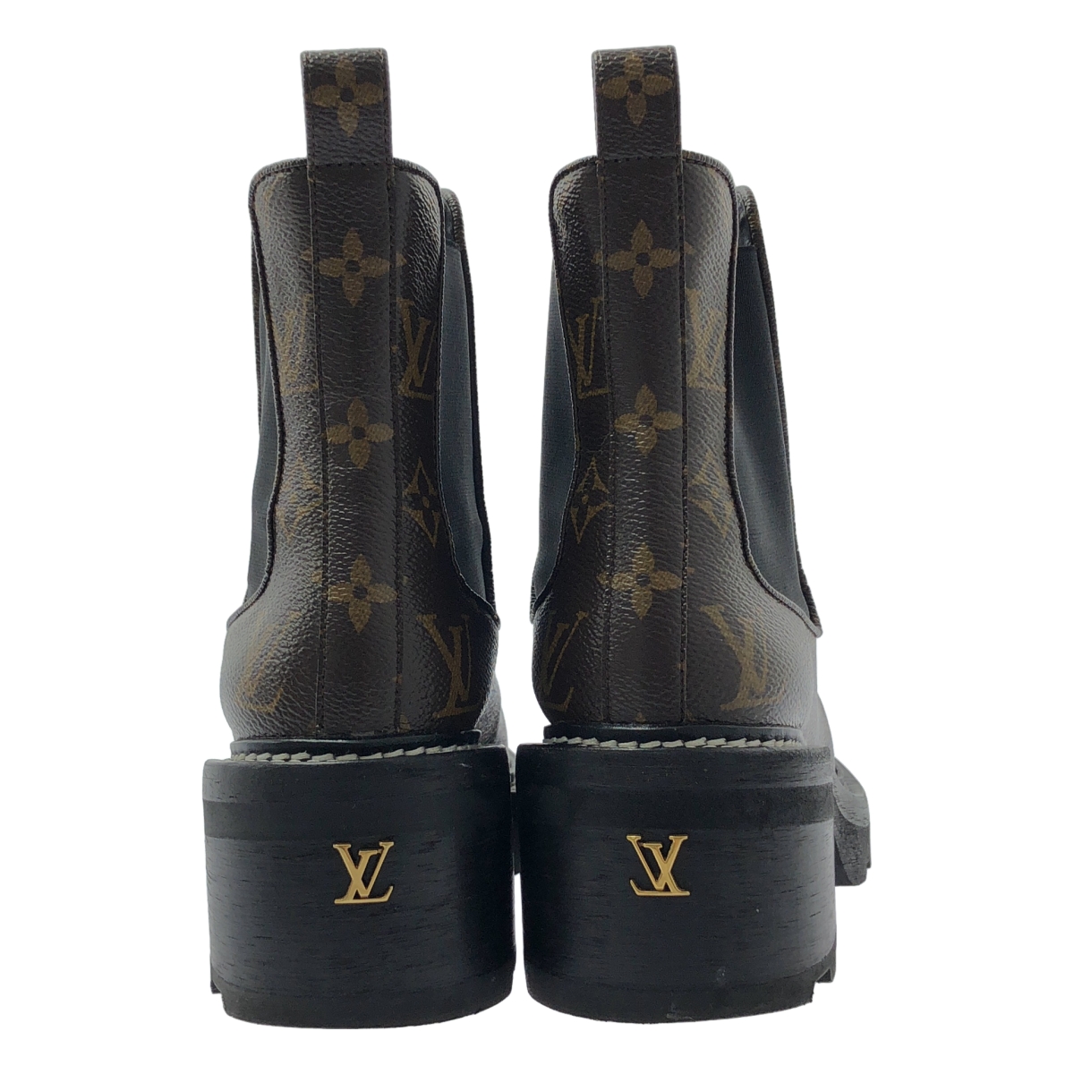 Louis Vuitton / ルイヴィトン LV モノグラム ボブール ラインアンクルブーツ