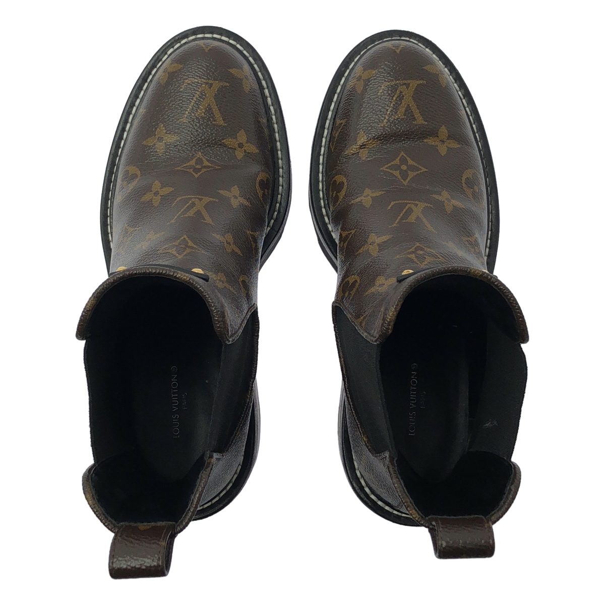 Louis Vuitton / ルイヴィトン LV モノグラム ボブール ラインアンクルブーツ