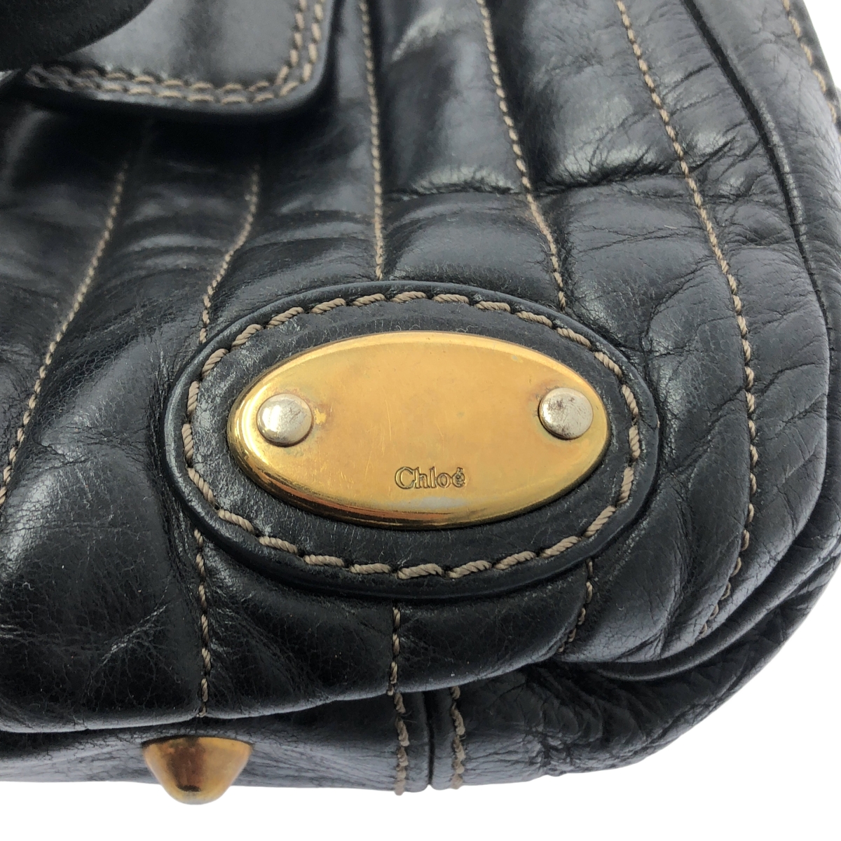 Chloe / クロエ ベイ レザー ハンドバッグ