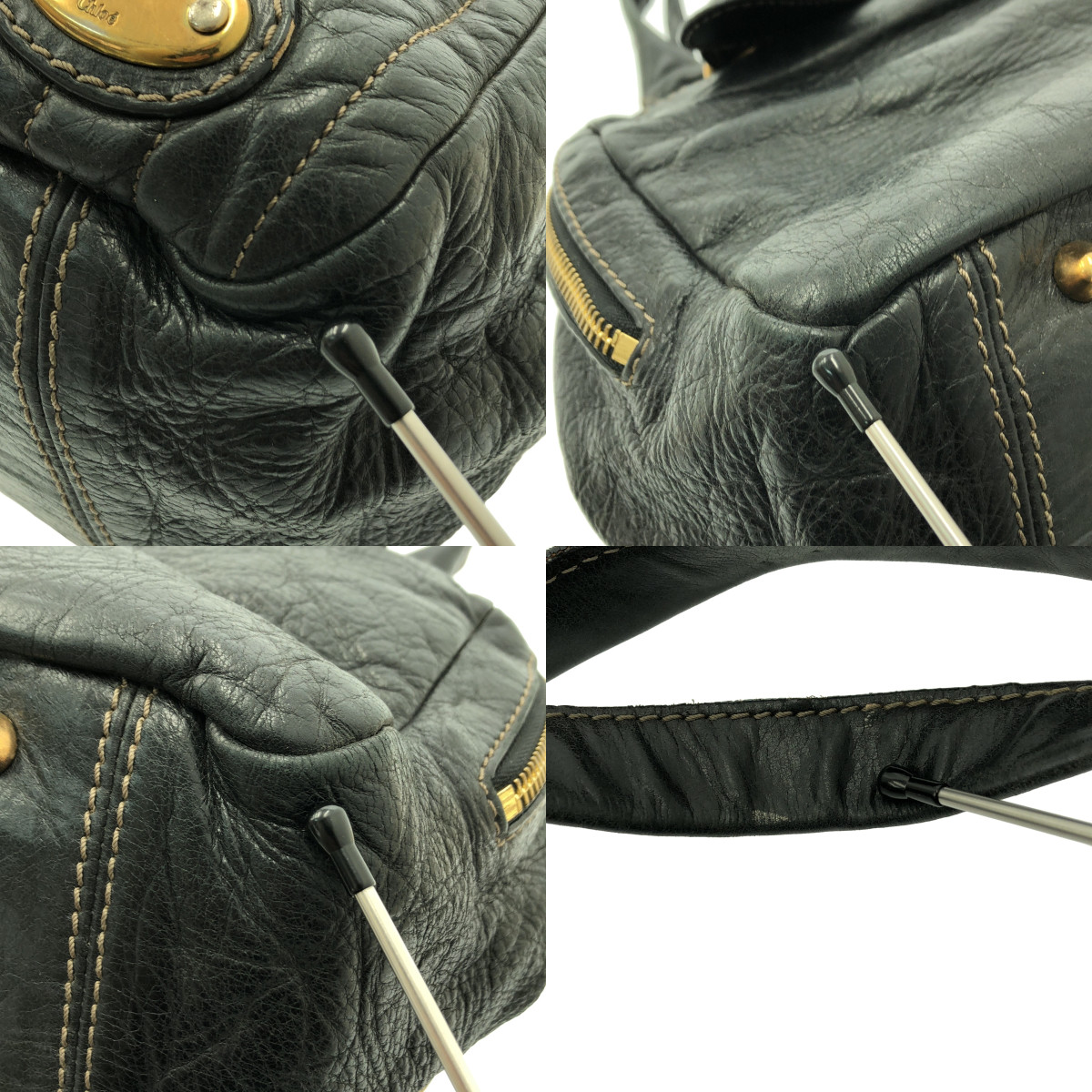 Chloe / クロエ ベイ レザー ハンドバッグ