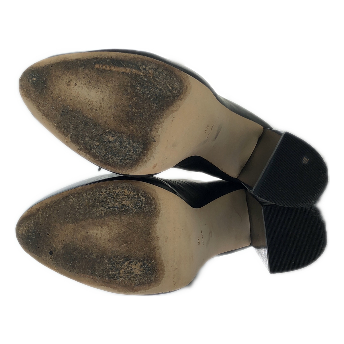 ALEXANDER WANG / アレキサンダーワン ハイヒール レザー ショートブーティ