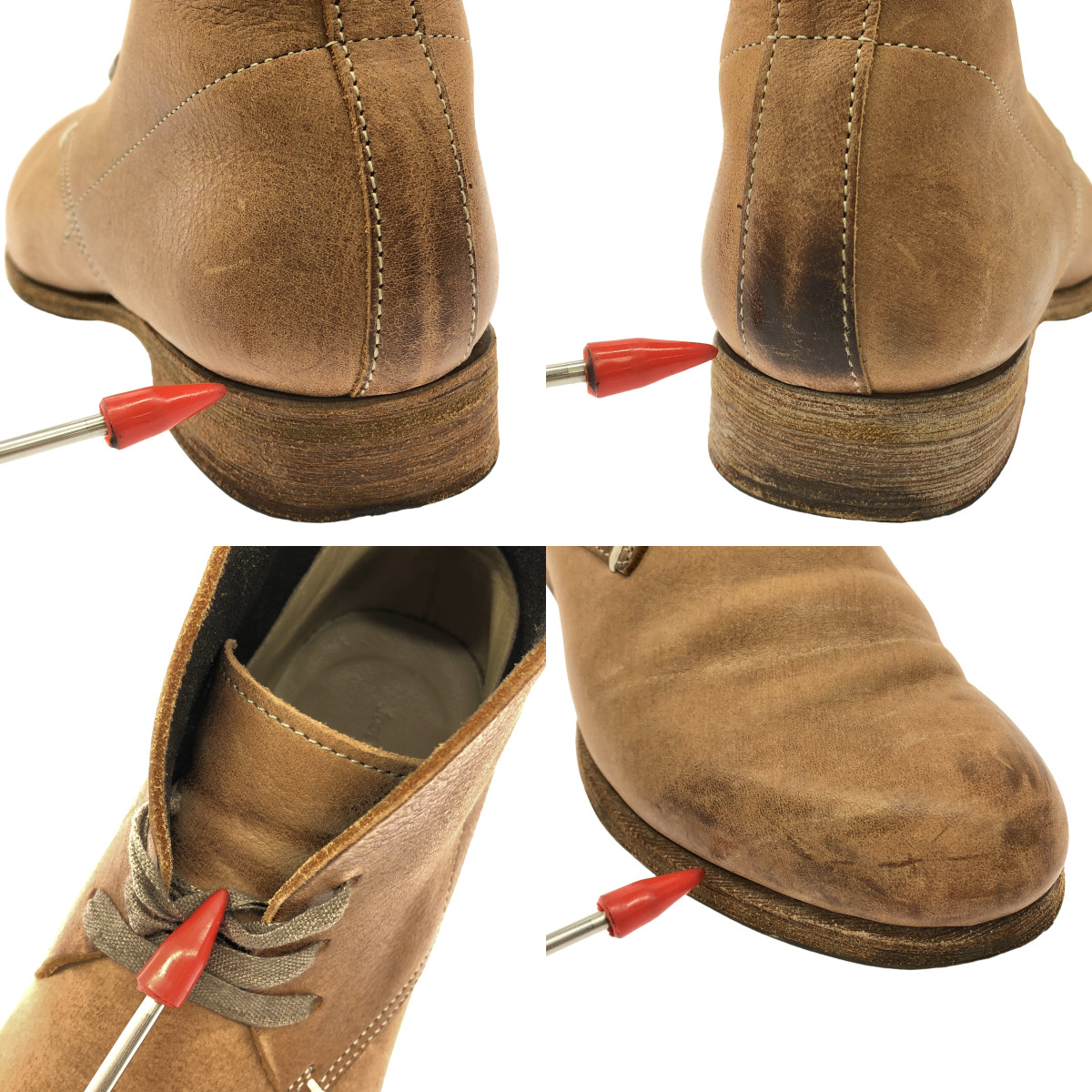 foot the coacher / フットザコーチャー レザー チャッカブーツ