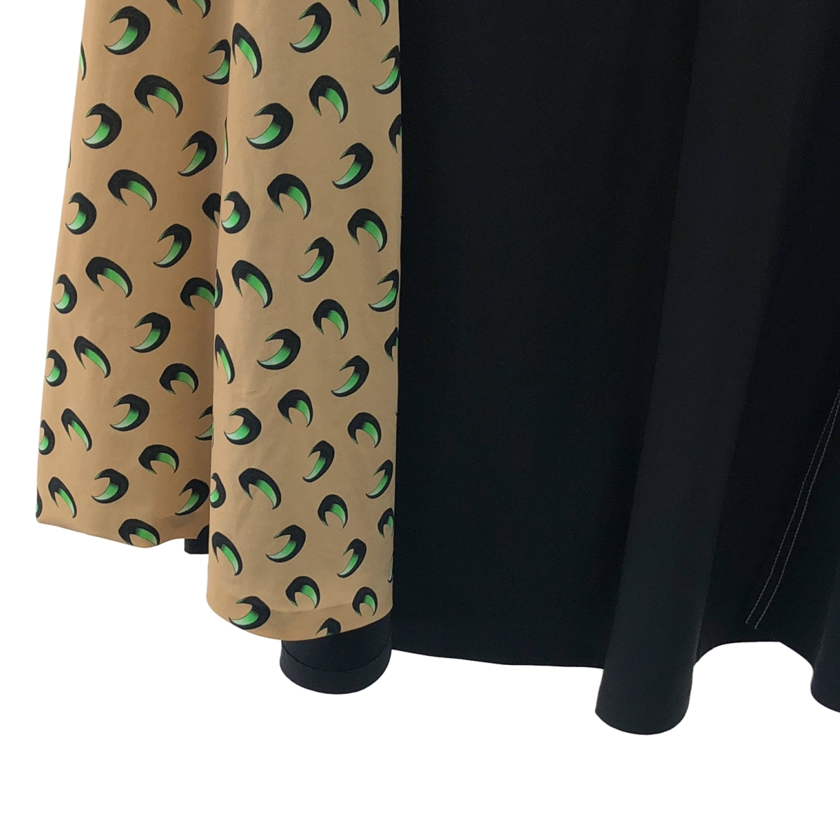 MARINE SERRE / マリーンセル ムーン柄 切替 ストレッチ ロングスカート