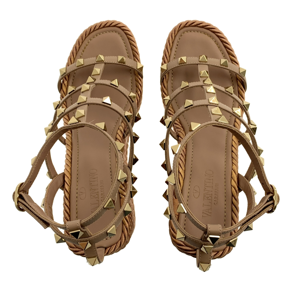 VALENTINO GARAVANI / ヴァレンティノガラヴァーニ ロックスタッズ ウェッジソール サンダル