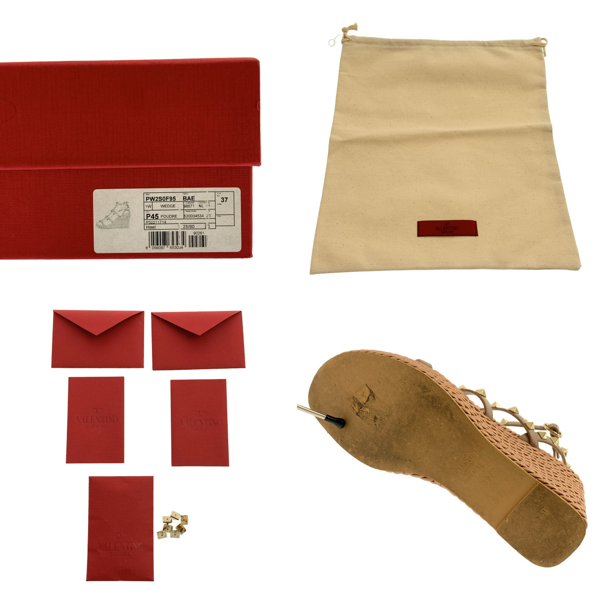 VALENTINO GARAVANI / ヴァレンティノガラヴァーニ ロックスタッズ ウェッジソール サンダル