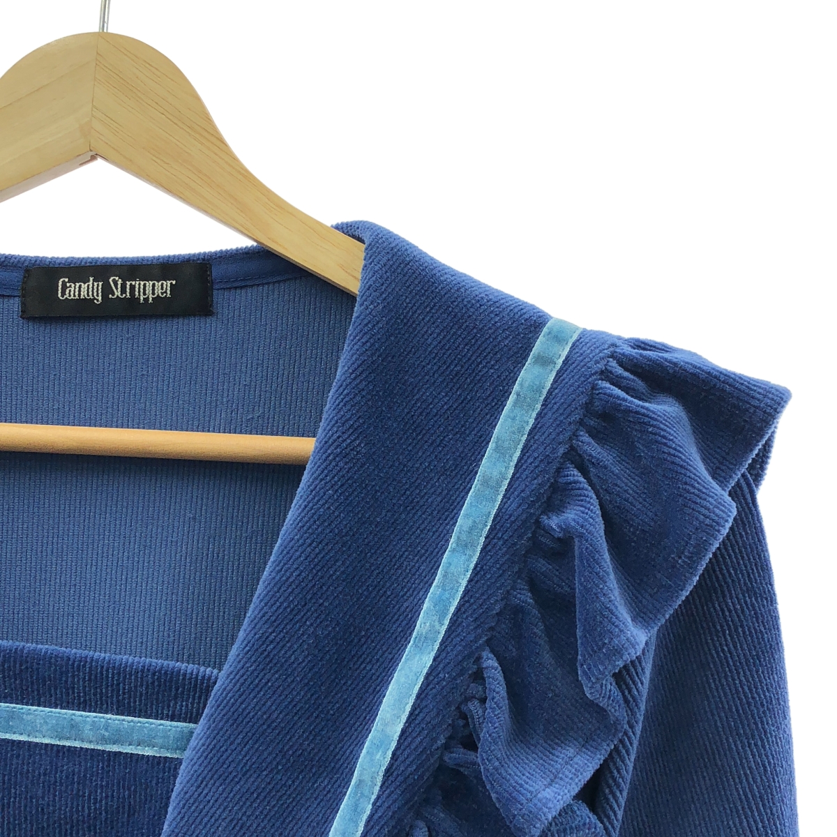 その他 コーデュロイ セーラーカラー フリル ワンピース