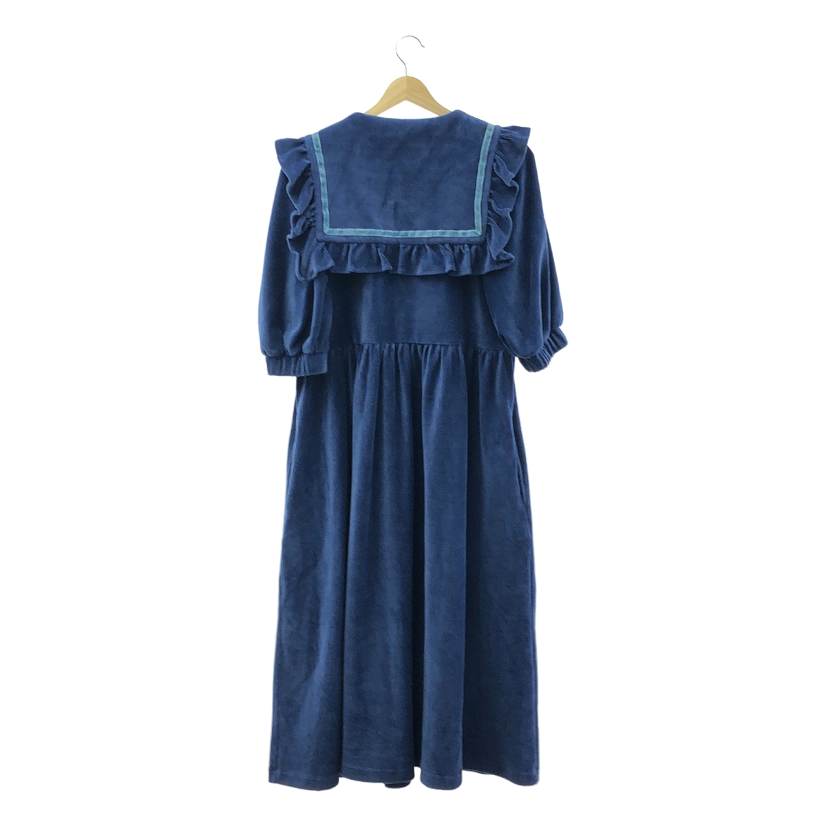 その他 コーデュロイ セーラーカラー フリル ワンピース