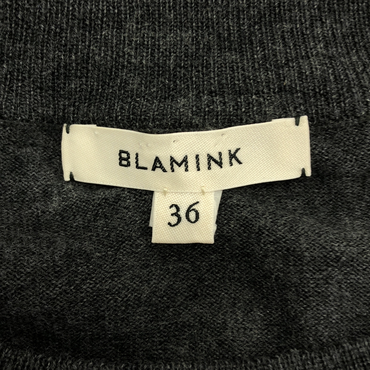 BLAMINK / ブラミンク ウール カシミヤ クルーネック ニット