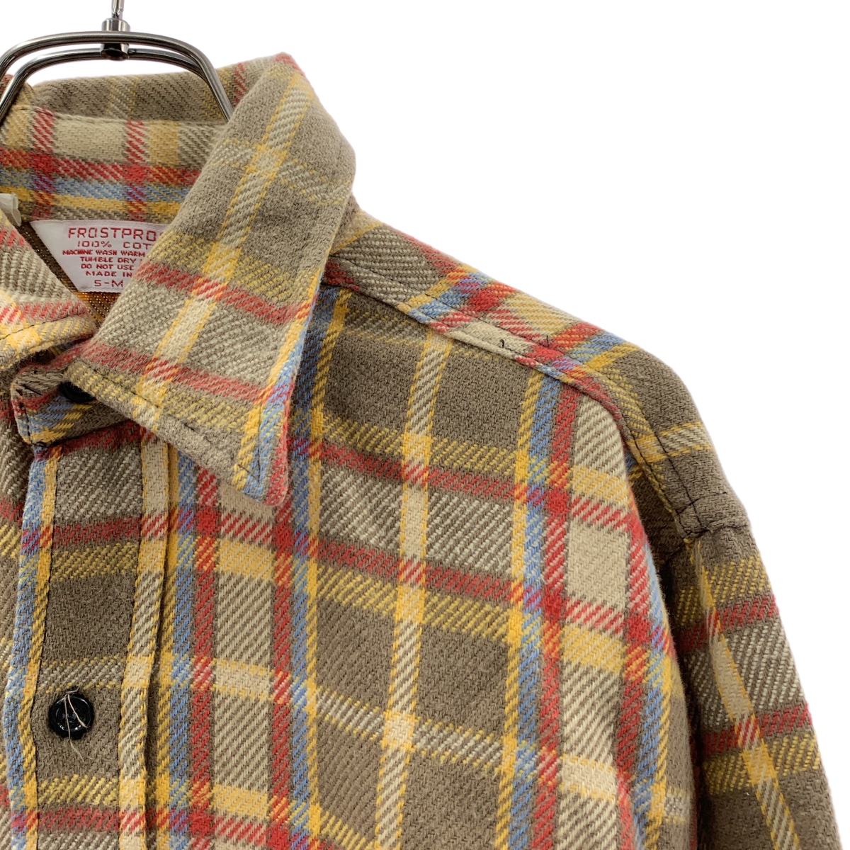 VINTAGE / ヴィンテージ古着 Frostproof / フロストプルーフ usa製 コットン チェック シャツ