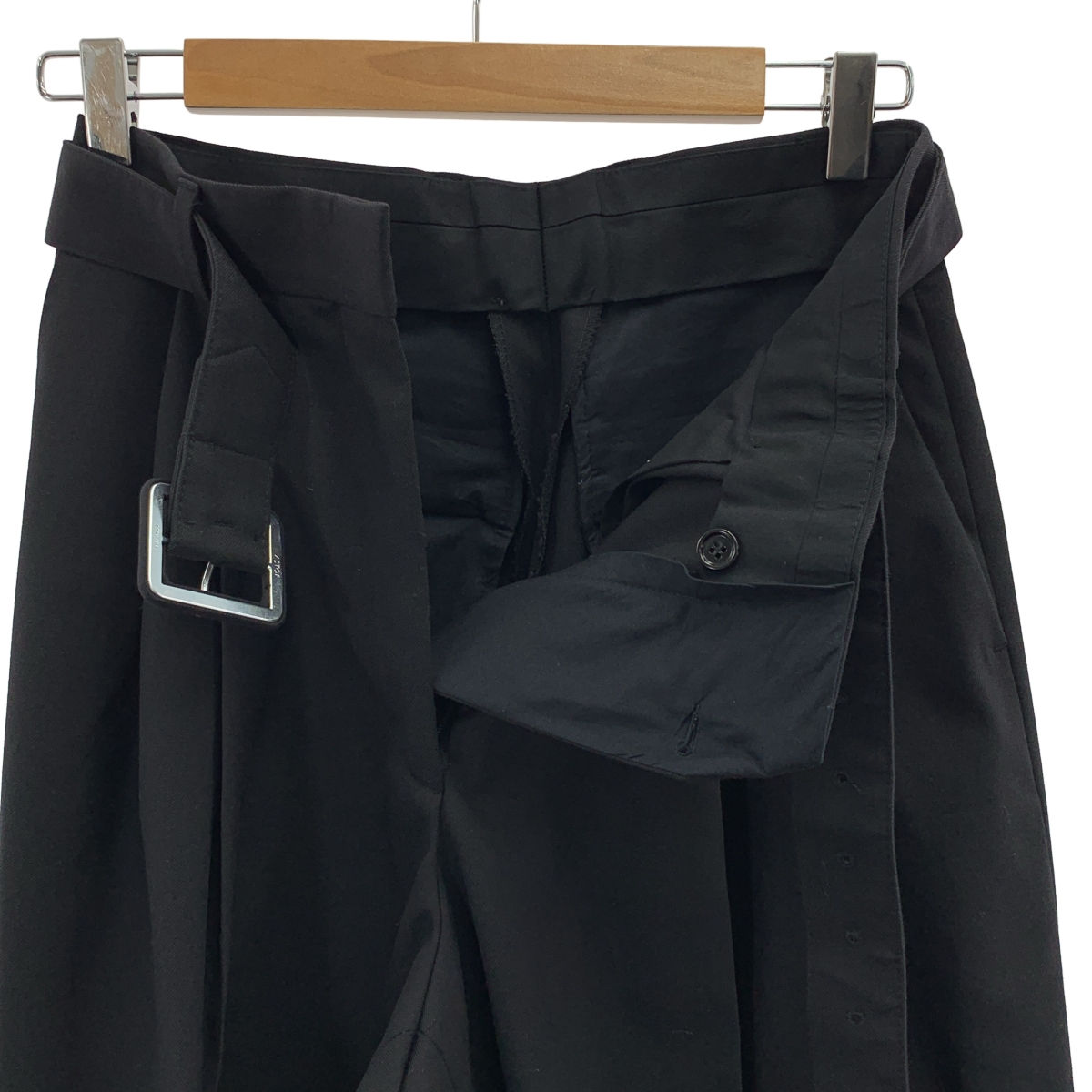 DRIES VAN NOTEN / ドリスヴァンノッテン コットン ウール 2タック ワイドパンツ