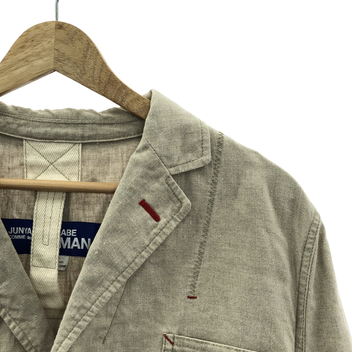 JUNYA WATANABE COMME des GARCONS MAN / ジュンヤワタナベコムデギャルソンマン リネンクロス 3B テーラードジャケット