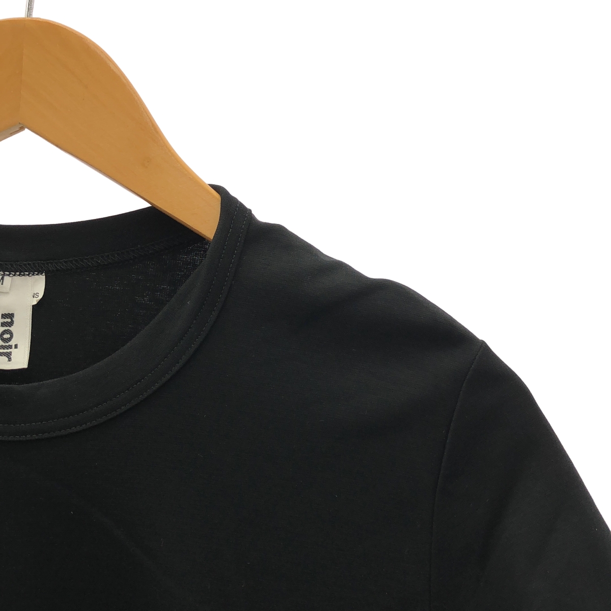 noir kei ninomiya / ノワールケイニノミヤ コットン ギャザー ポケット付き Tシャツ