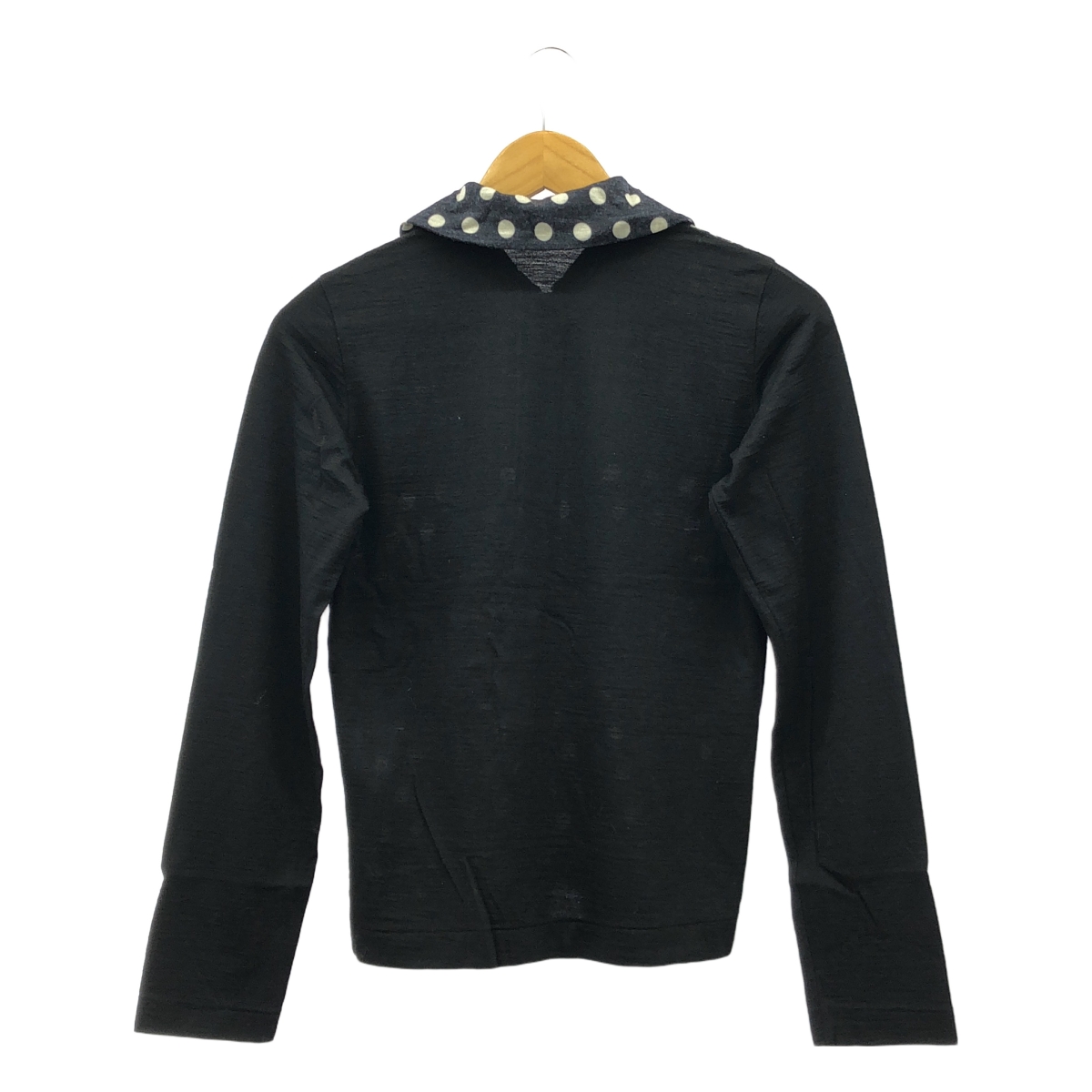 tricot COMME des GARCONS / トリココムデギャルソン ドット 千鳥格子 ラウンドカラー カーディガン