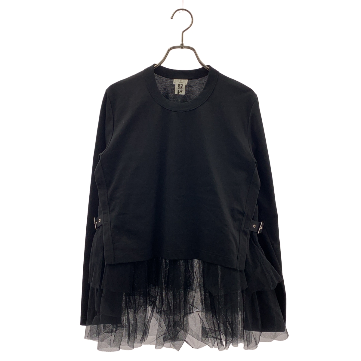 noir kei ninomiya / ノワールケイニノミヤ チュールレイヤード ダブルアジャスター プルオーバー