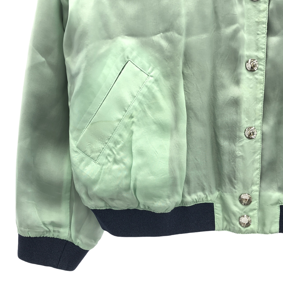 MAISON KITSUNE / メゾンキツネ キュプラ ワッペン リバーシブル スタジャン ブルゾン