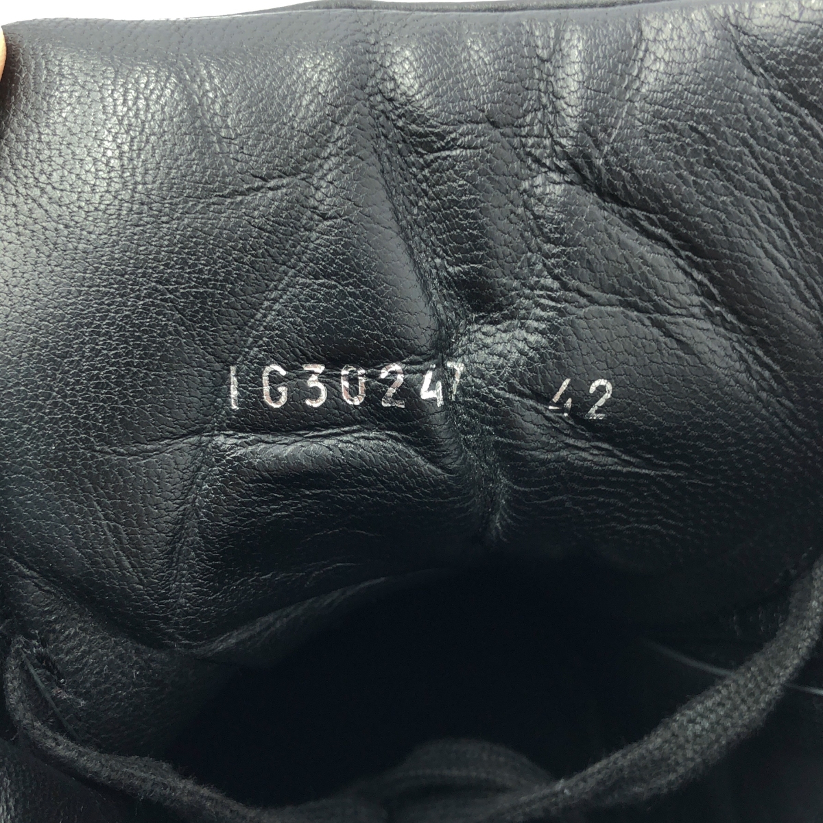 CHANEL / シャネル ココマーク サイドジップ レザー レースアップスニーカー