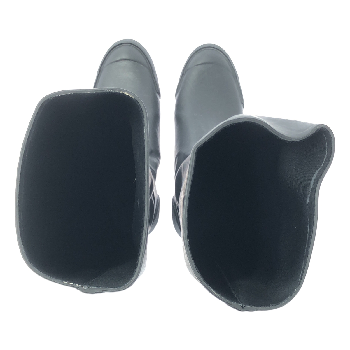 Yohji Yamamoto FEMME / ヨウジヤマモトファム ロゴ ラバー ロング レインブーツ