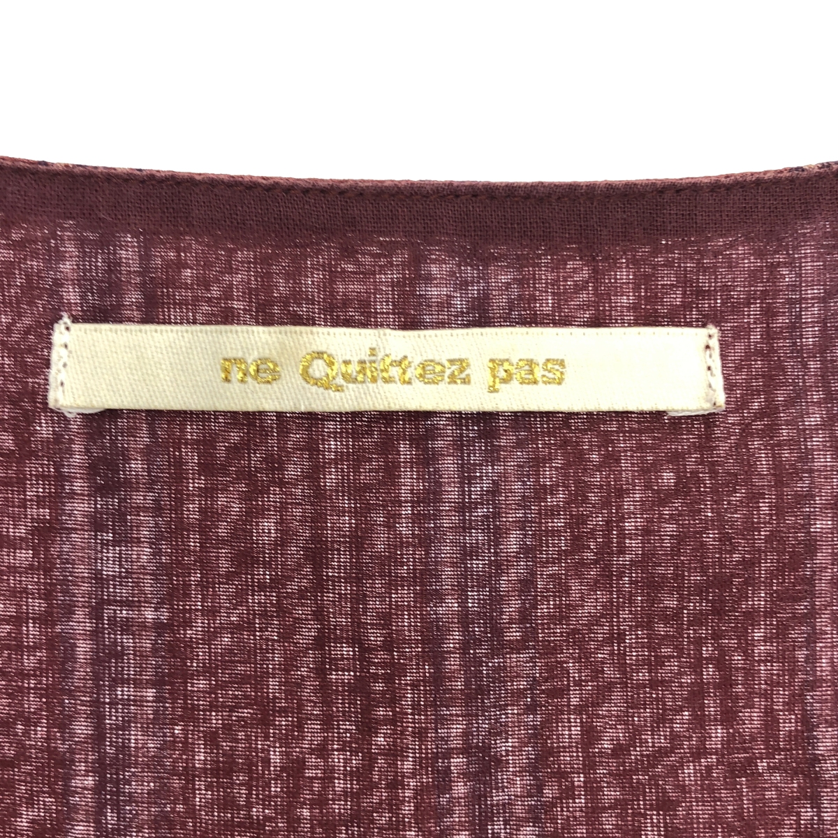 ne Quittez pas / ヌキテパ コットン ストライプ ラップ ワンピース