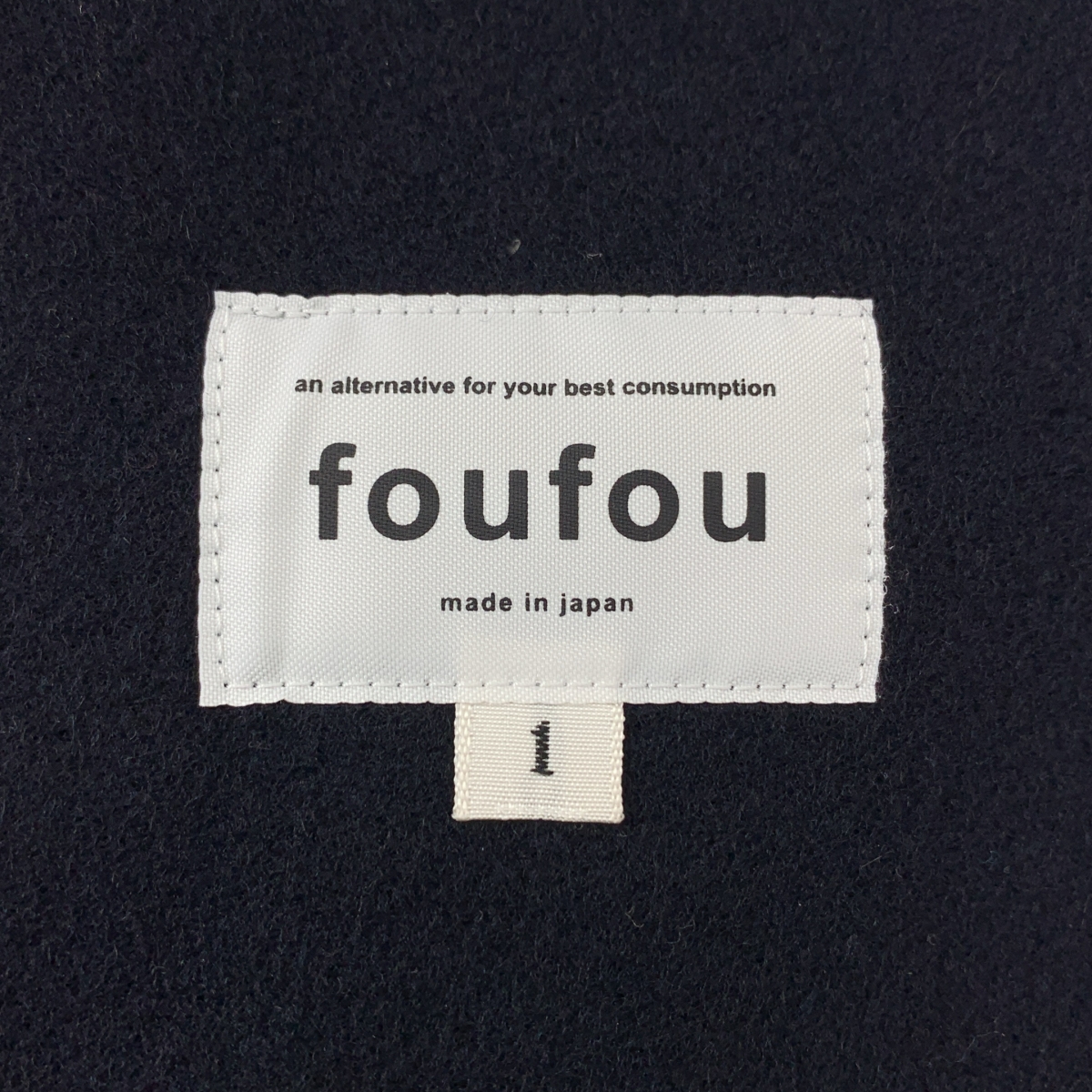 foufou / フーフー melton double coat / メルトン ダブル コート / 総裏地