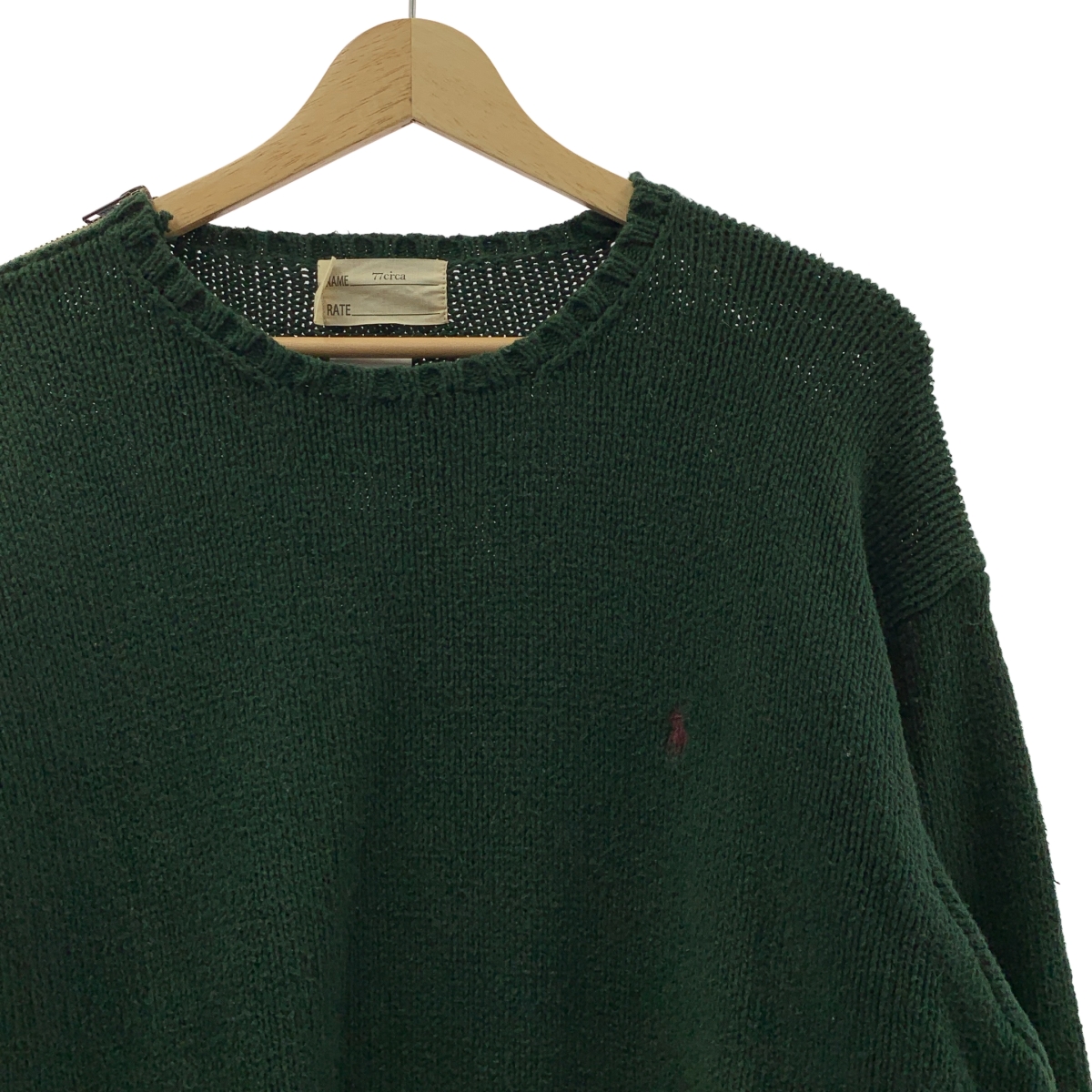 77 circa / ナナナナサーカ × CITYSHOP / シティショップ別注 リメイク サイドジップ オーバーサイズ クルーネックニット