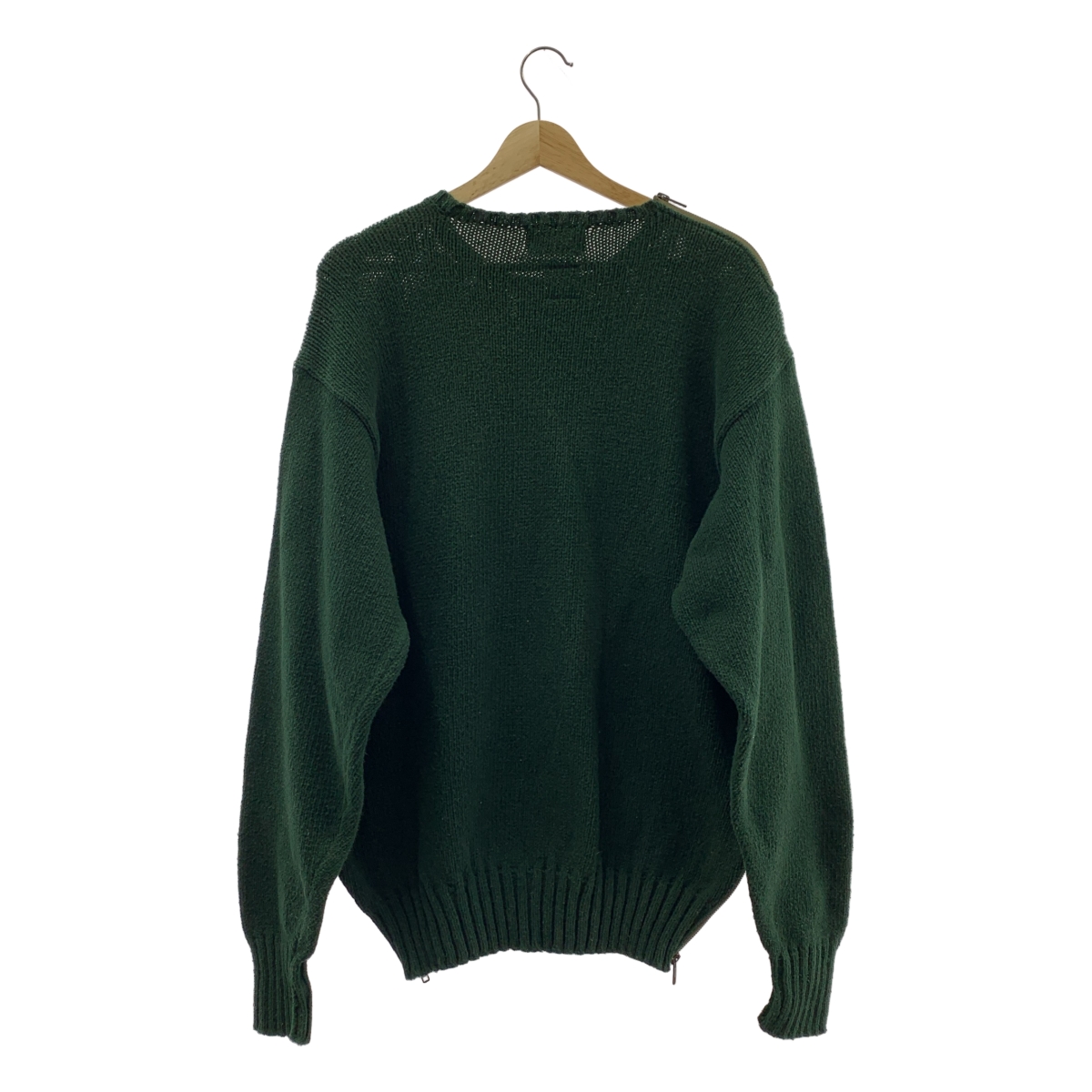 77 circa / ナナナナサーカ × CITYSHOP / シティショップ別注 リメイク サイドジップ オーバーサイズ クルーネックニット