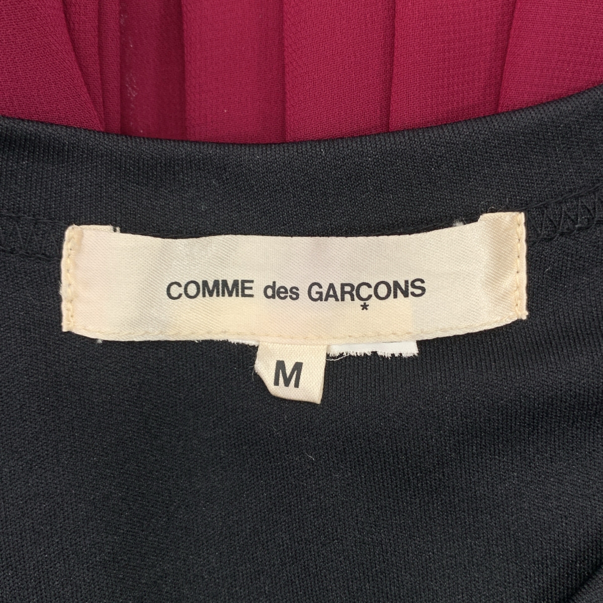 COMME des GARCONS / コムデギャルソン シフォン ギャザー 切替 カットソー