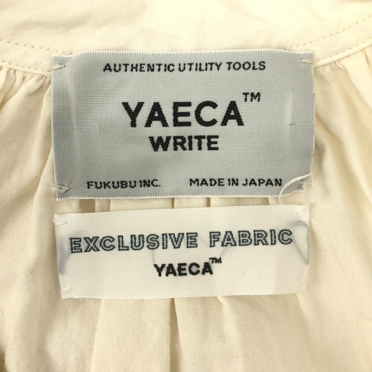 YAECA / ヤエカ ギャザー スモック ワンピース