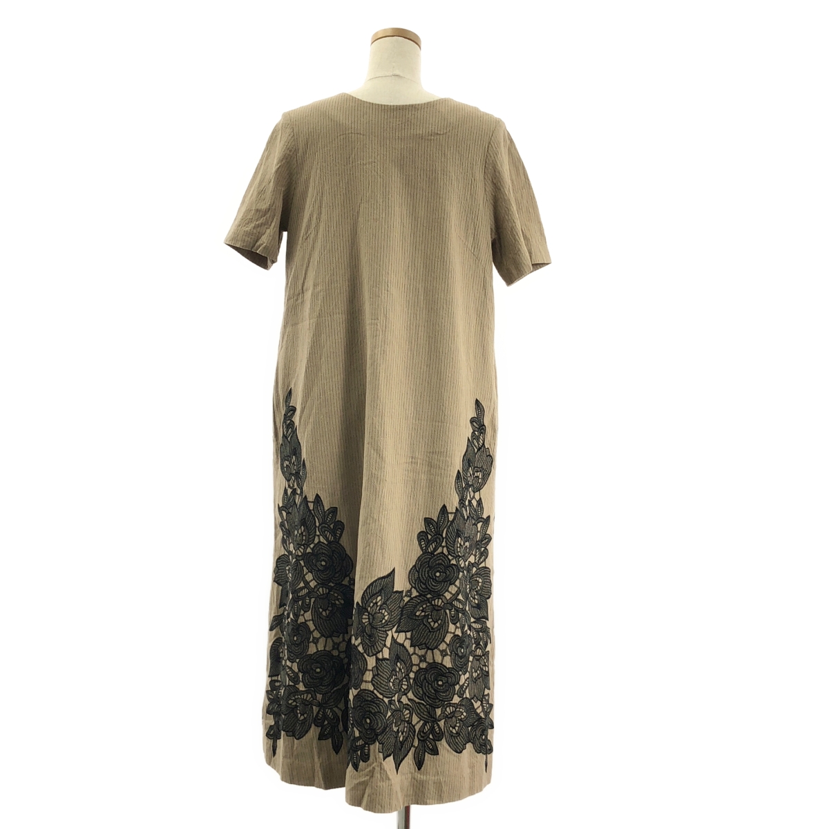 ADORE / アドーア エンブロイダリー ストライプ ワンピース