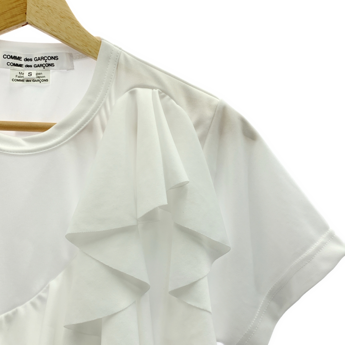 COMME des GARCONS COMME des GARCONS / コムコム ポリエステル フリル Tシャツ