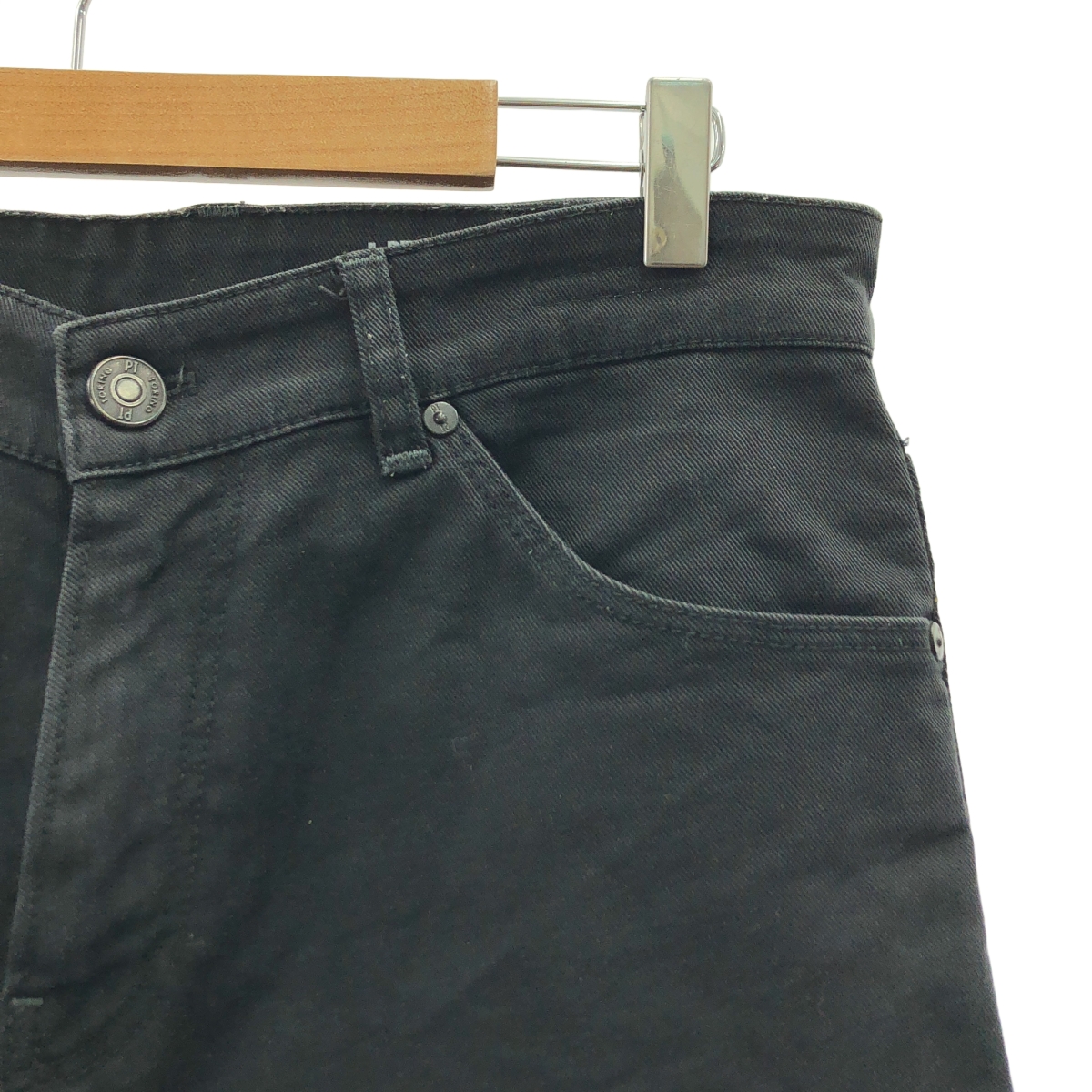 PT TORINO / ピーティートリノ REGGAE / レザーパッチ ブラック デニムパンツ