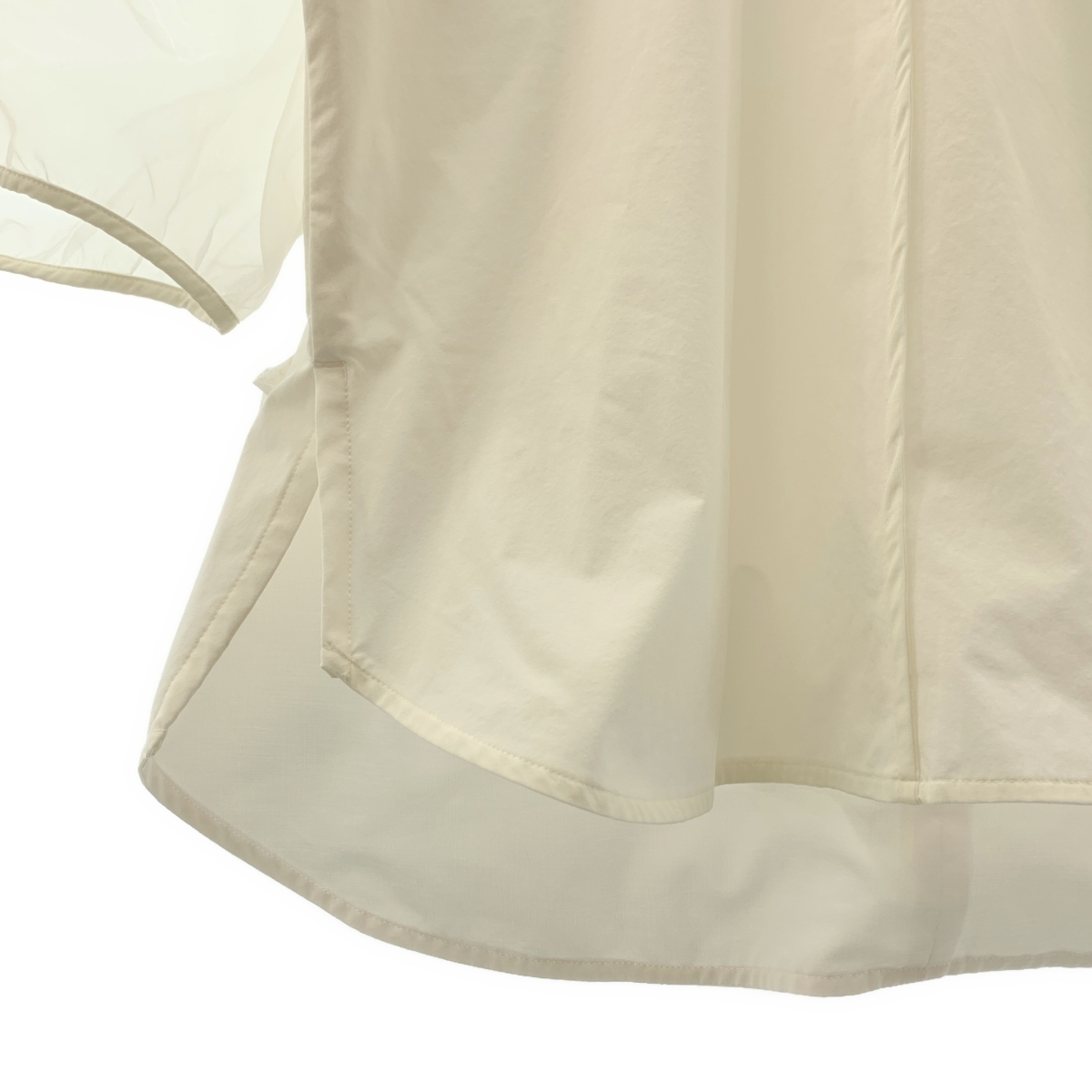 ELENDEEK / エレンディーク HALF ORGANZA SLEEVE BL ハーフ オーガンジースリーブ ブラウス