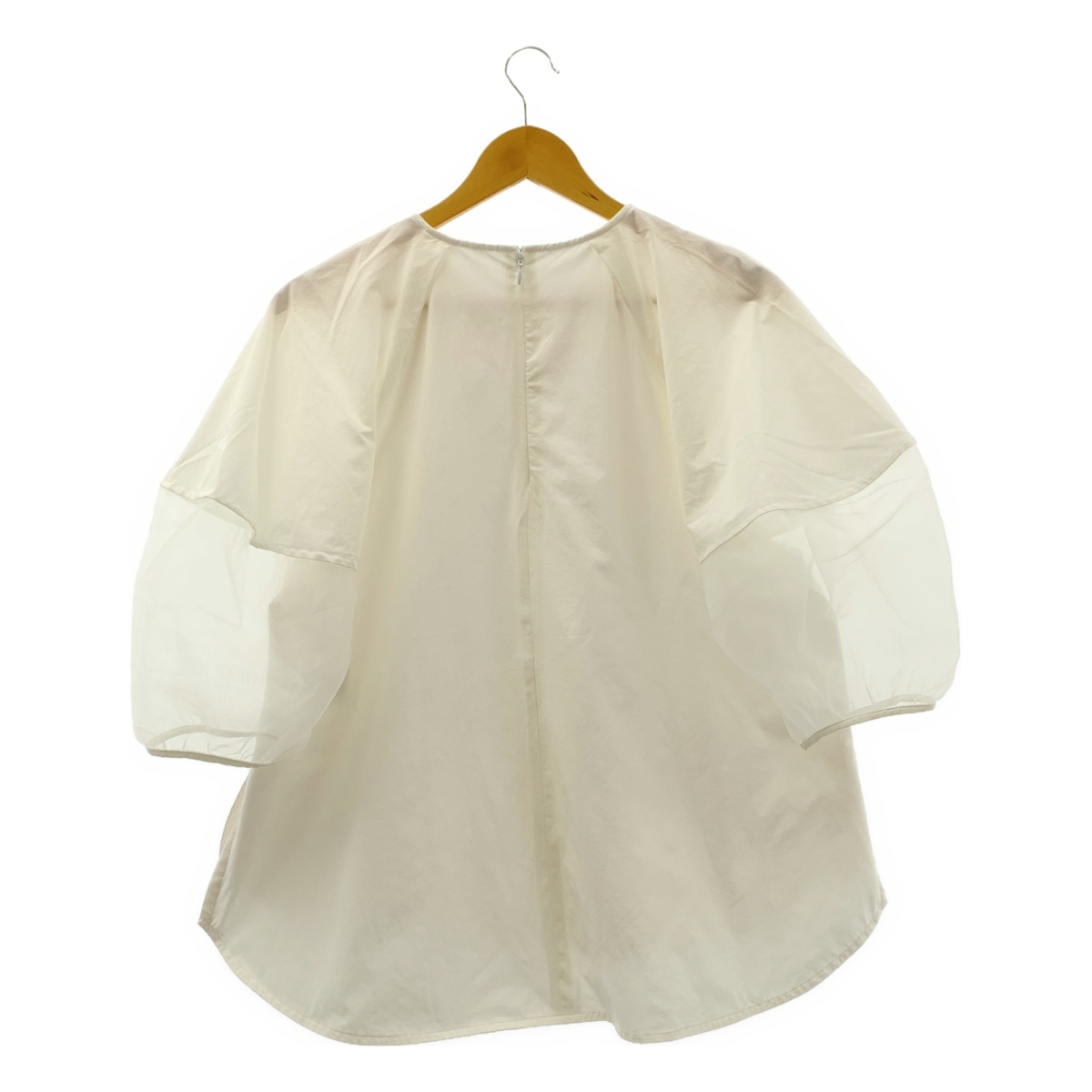 ELENDEEK / エレンディーク HALF ORGANZA SLEEVE BL ハーフ オーガンジースリーブ ブラウス