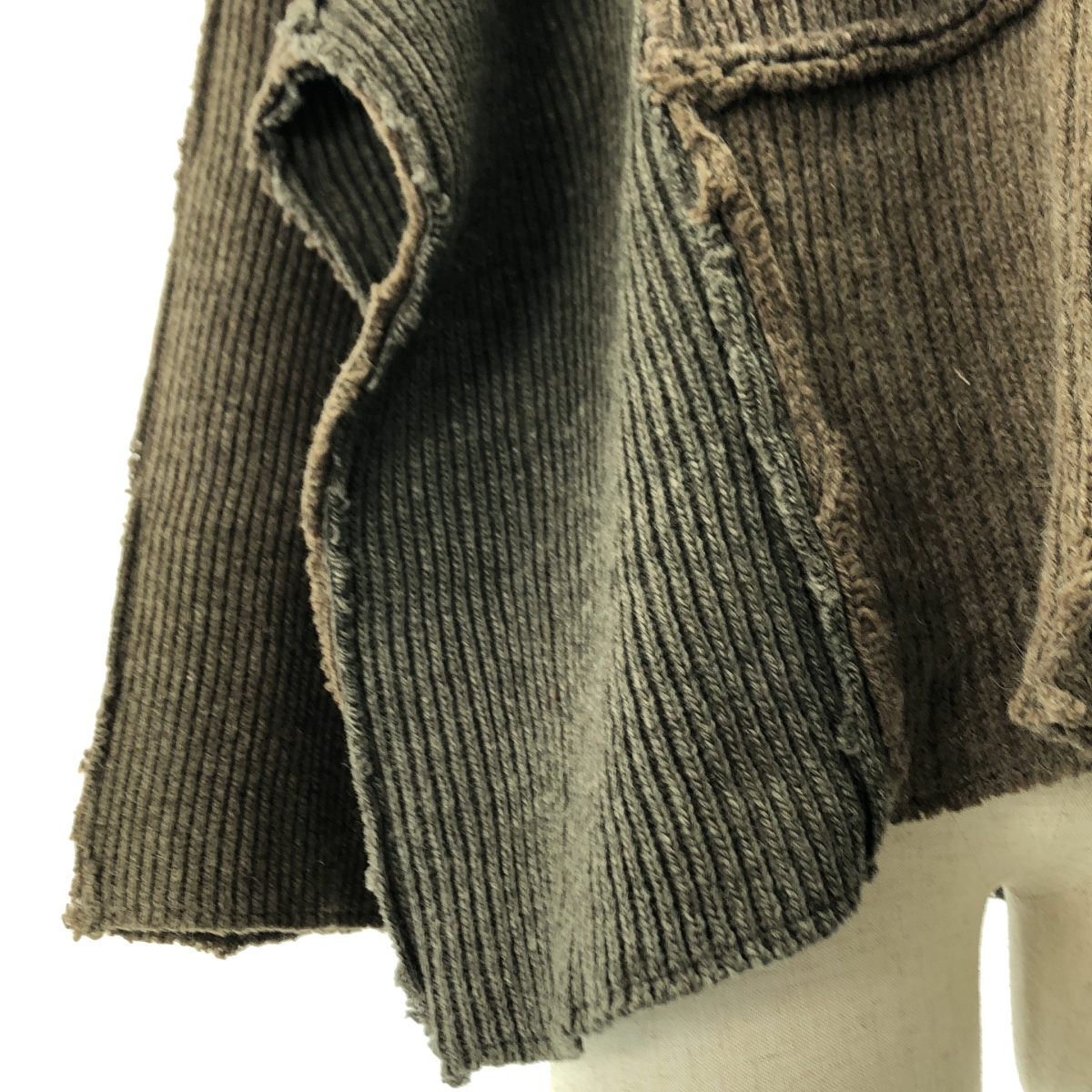 MALION vintage / マリオンヴィンテージ リブ パッチワーク ニット