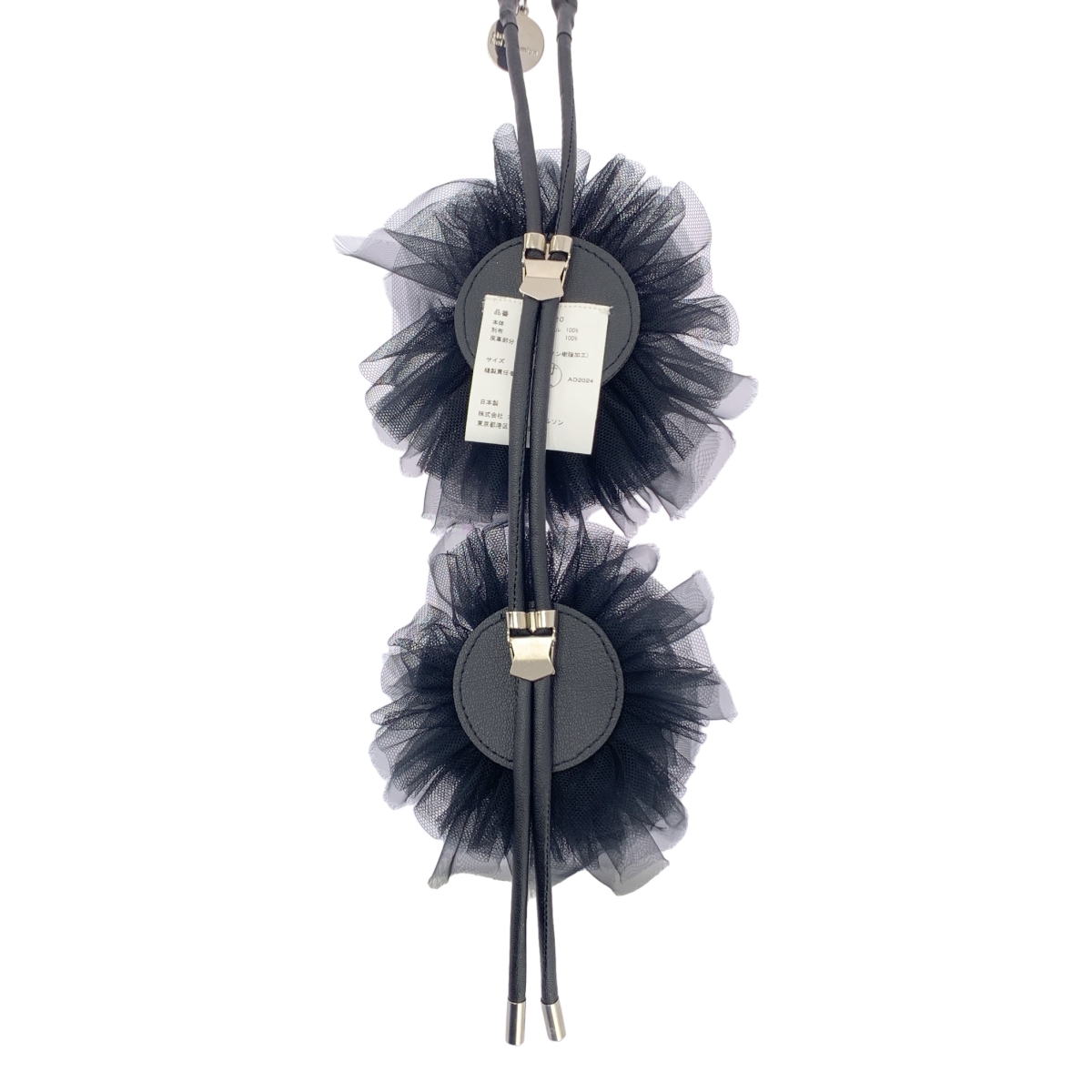 noir kei ninomiya / ノワールケイニノミヤ ナイロンチュール フラワーコサージュ ループタイ ネックレス チョーカー