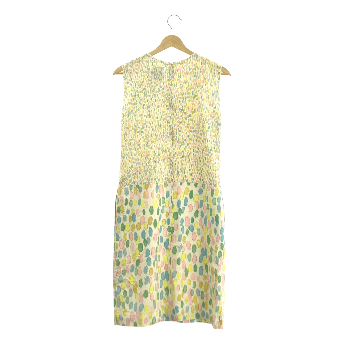 mina perhonen / ミナペルホネン jelly beans 総柄プリント ノースリーブワンピース