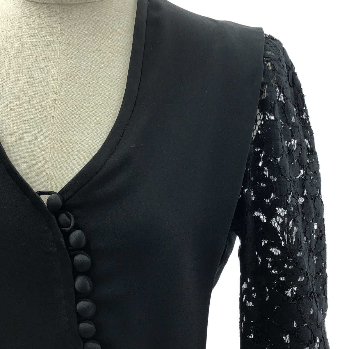 Mame Kurogouchi / マメクロゴウチ Lace Sleeve Dress 袖 レース ドレス ワンピース