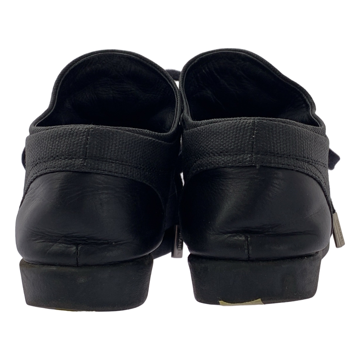 CHANEL / シャネル ココマーク レザー切替 レースアップシューズ