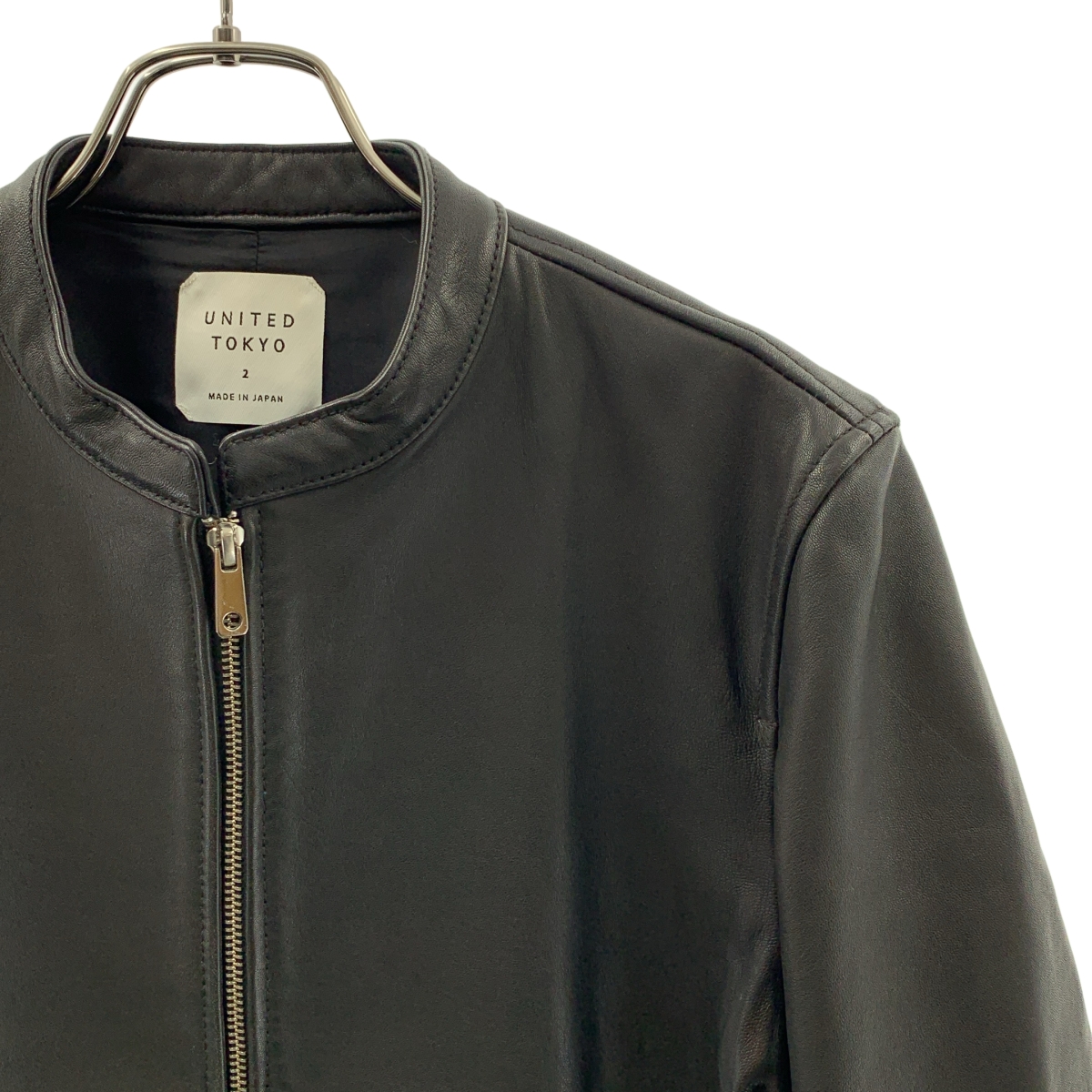 UNITED TOKYO / ユナイテッドトウキョウ ラムレザー シングル ライダースジャケット