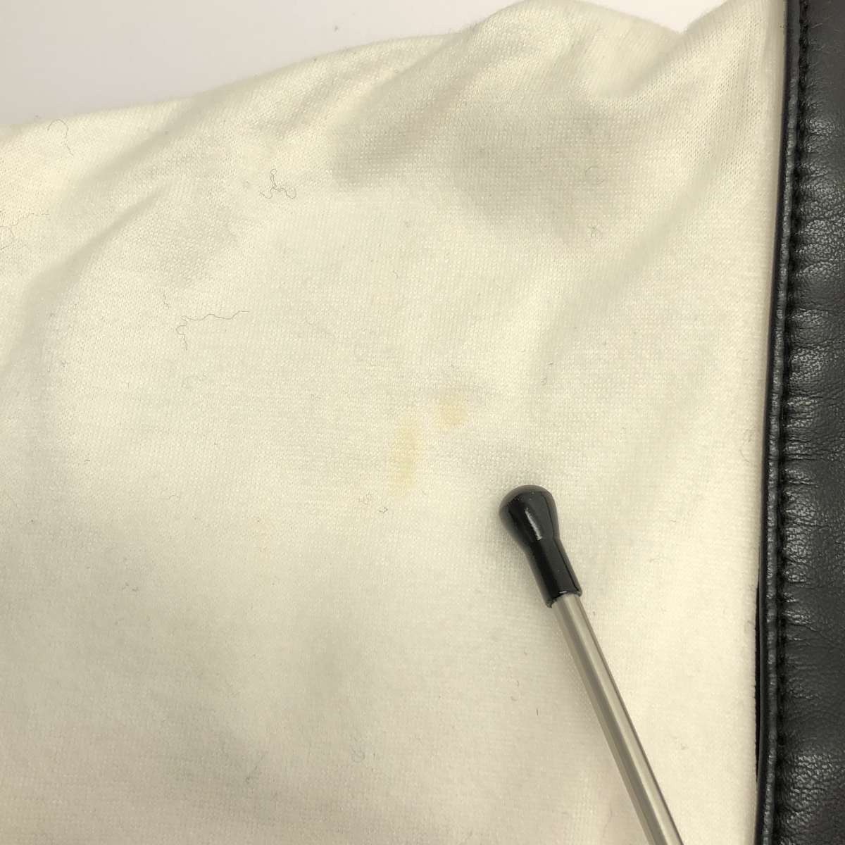 JUNYA WATANABE COMME des GARCONS / ジュンヤワタナベ 異素材 切替 フェイクレザー クルーネック オーバー カットソー Tシャツ