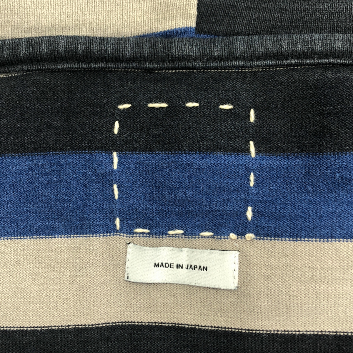 visvim / ビズビム コットン ボーダー フーデッド トップス トレーナー