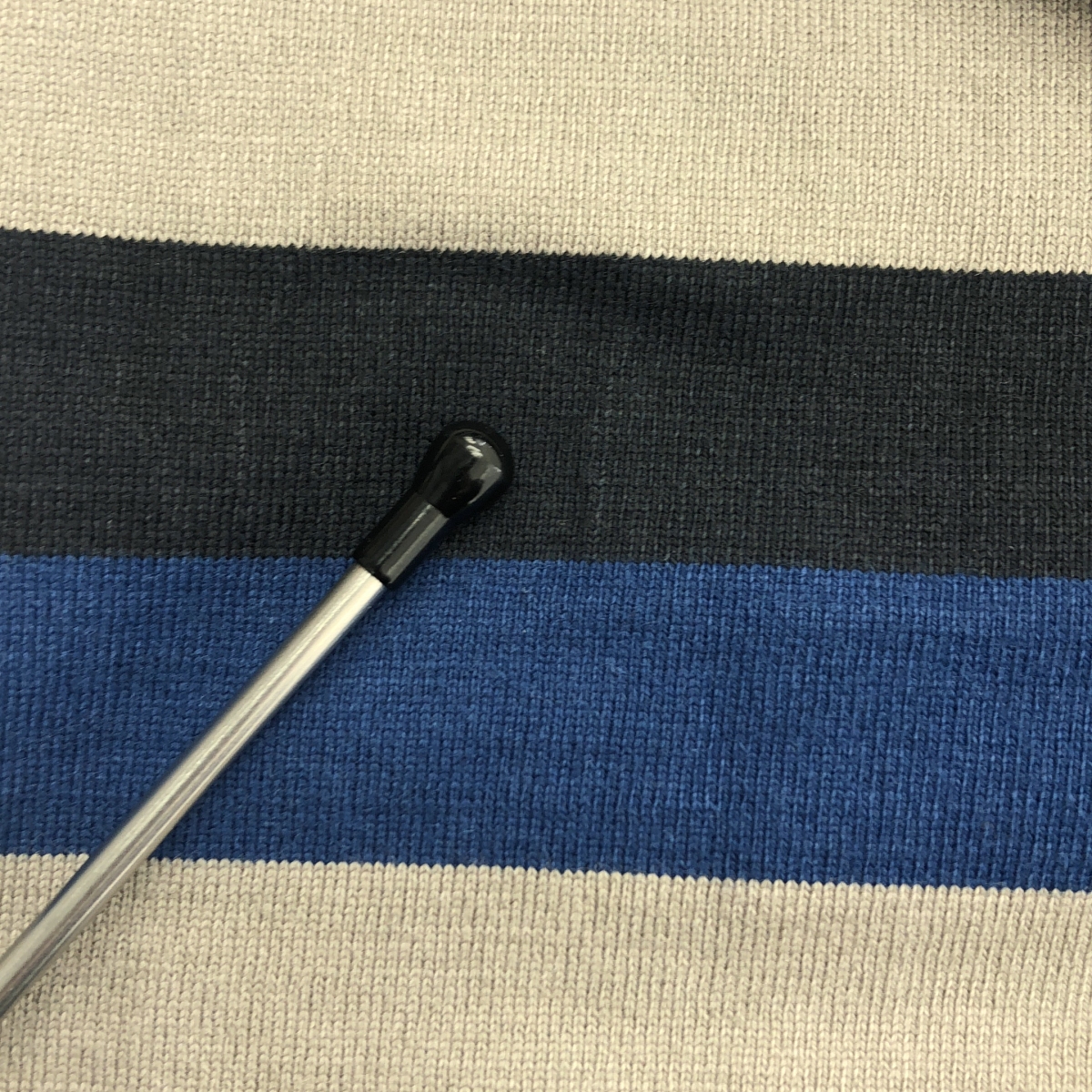 visvim / ビズビム コットン ボーダー フーデッド トップス トレーナー