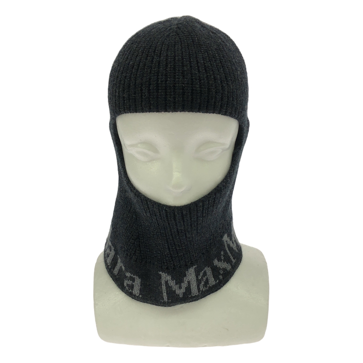 Max Mara / マックスマーラ ロゴ ウール バラクラバ ニット 帽子