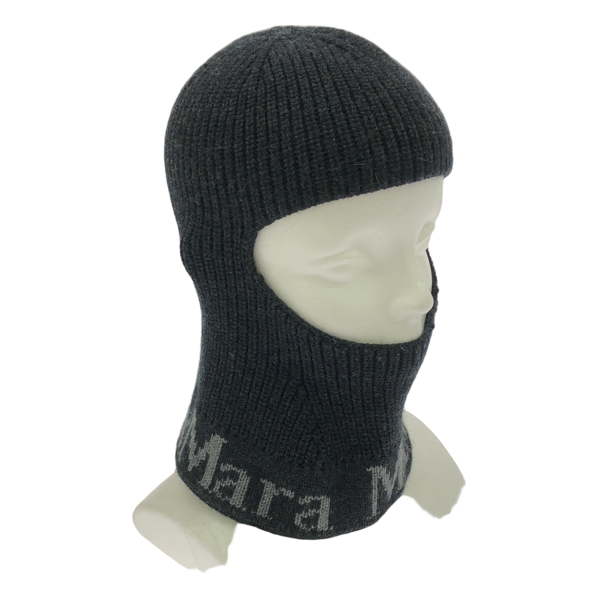 Max Mara / マックスマーラ ロゴ ウール バラクラバ ニット 帽子