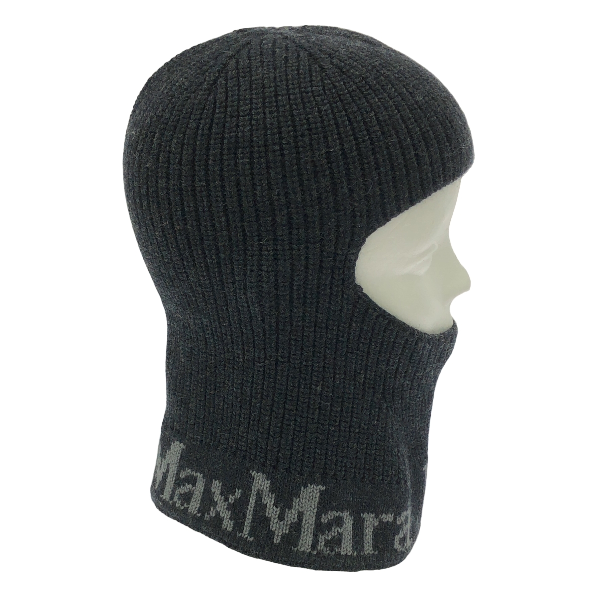 Max Mara / マックスマーラ ロゴ ウール バラクラバ ニット 帽子