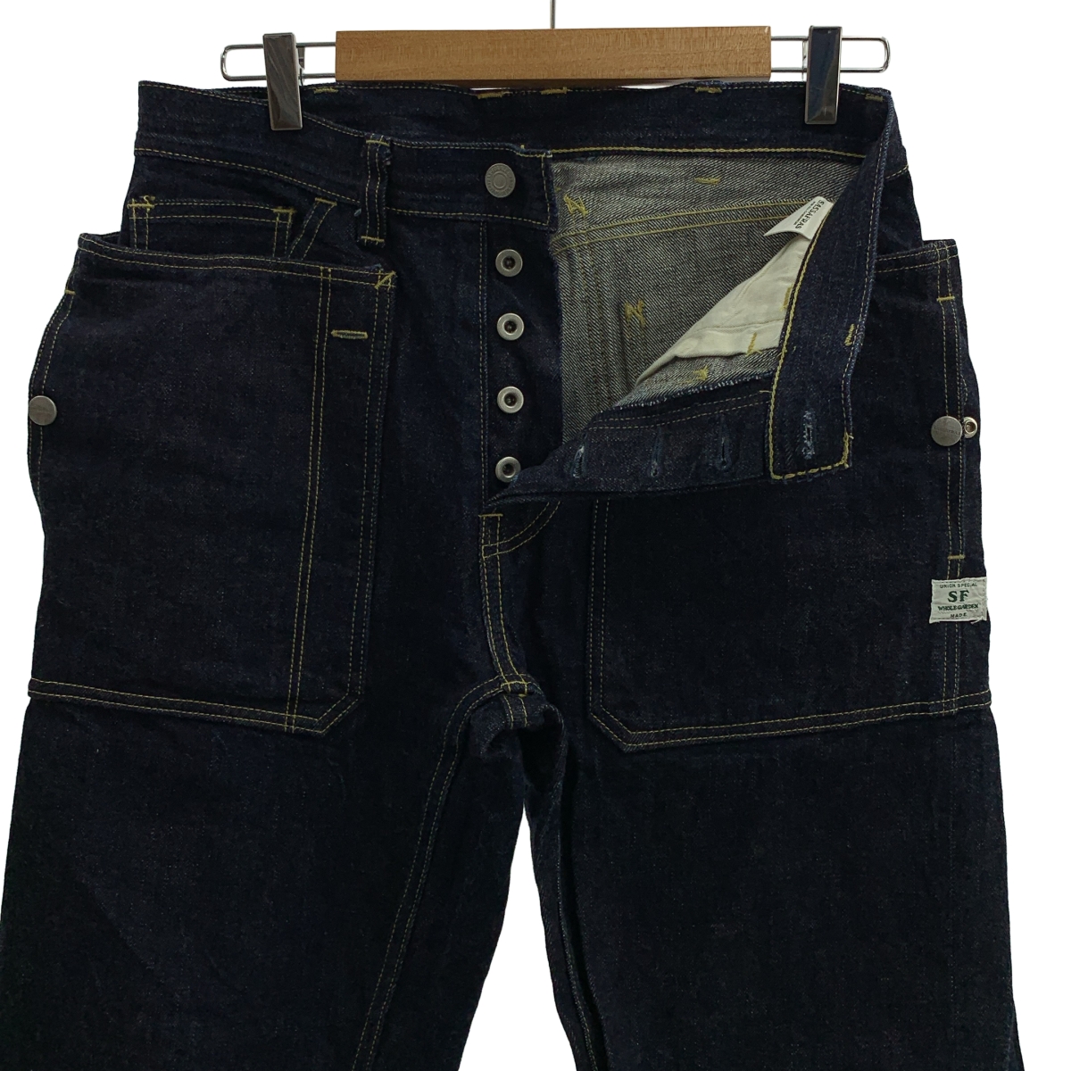 SASSAFRAS / ササフラス Fall Leaf R Pants フォールリーフ アール セルビッチ デニムパンツ