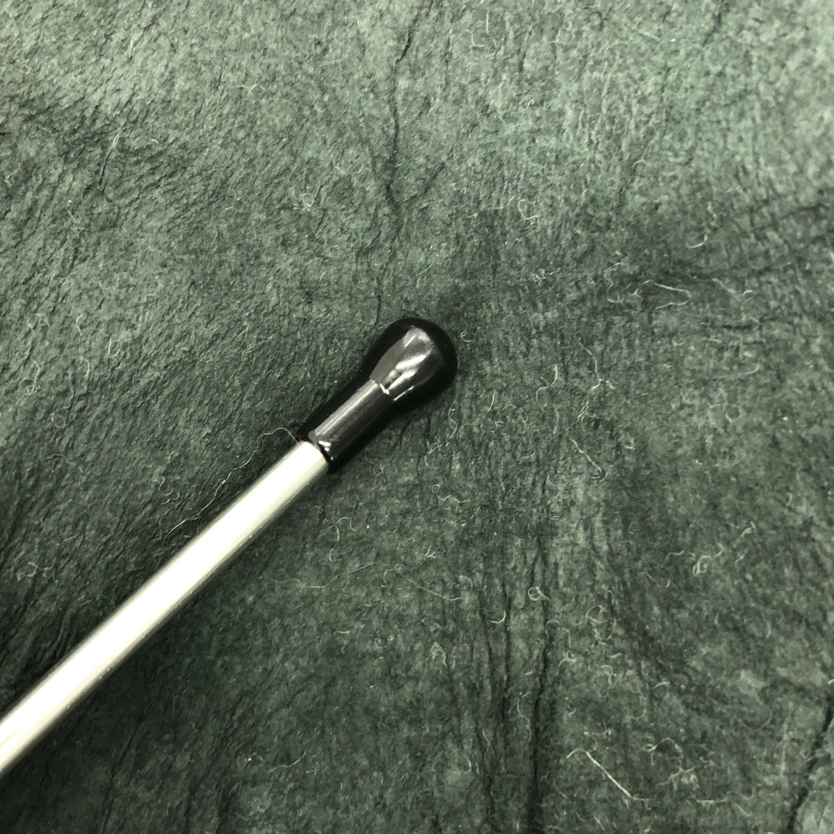 Paul Harnden / ポールハーデン レザー ウール 切替 ノーカラー ジャケット