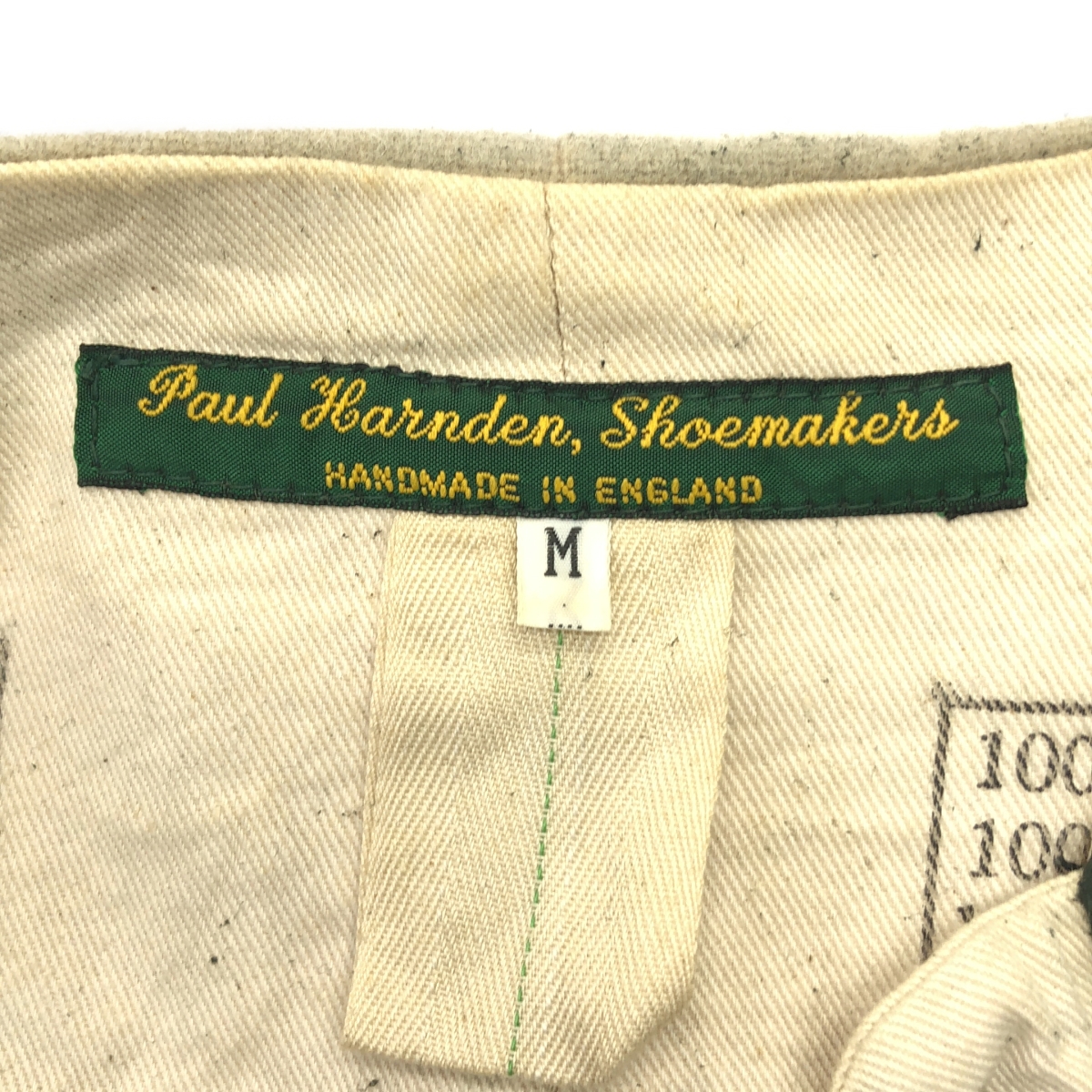 Paul Harnden / ポールハーデン レザー ウール 切替 ノーカラー ジャケット