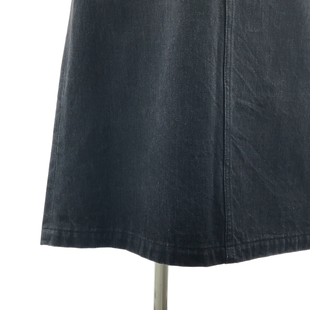 tricot COMME des GARCONS / トリココムデギャルソン スパンコール ベロアリボン デニム スリット ロングスカート