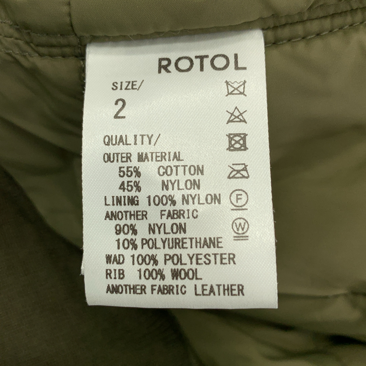 ROTOL / ロトル TORNADO BOMBER BLOUSON ジップディティール MA-1 ボンバージャケット